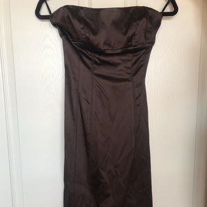 Chocolate brown bebe cocktail dress